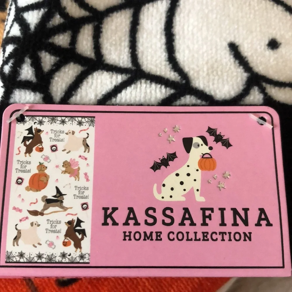 Kassafina Halloween Mixed Dog Print BATH Towels